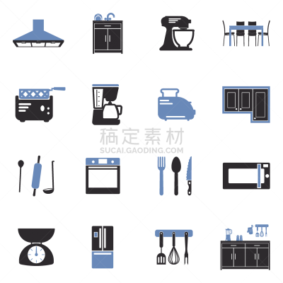 双色,绘画插图,扁平化设计,厨房,矢量,计算机图标,菜单,一个物体,比例,冰箱