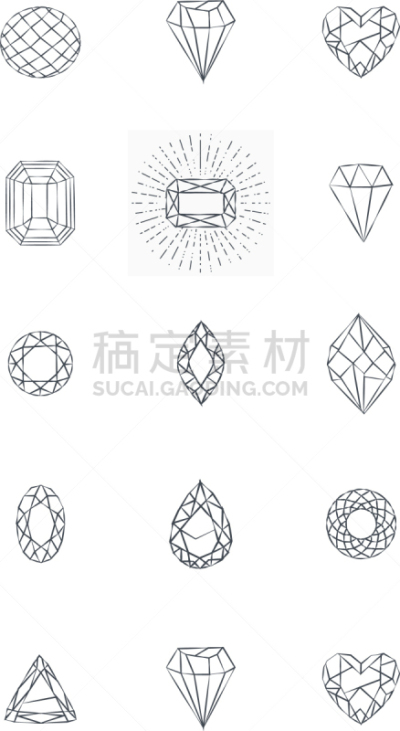 分离着色,图标,钻石,白色背景,形状,轮廓,黄金,闪亮的,复古