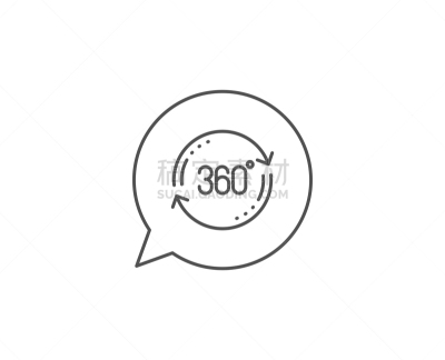 VR360,网络空间,标志,文凭,充满的,线图标,对话气泡框,轮廓,相机,转