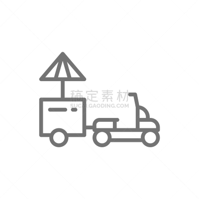 快餐车,手推脚踏车,冷藏货架,线图标,商务,热,冷却盒,汽车,食品,午餐
