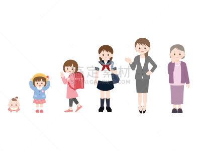 女人,可爱的,女儿,仅日本人,家庭,父母,孙辈,母亲,简单,生长