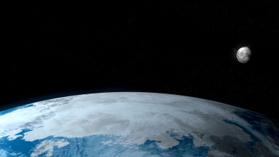 月球卫星在外层空间绕地球运行