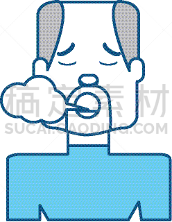 男人,卡通,吸烟问题,白色,矢量,商务,概念,肖像,图像,剪影