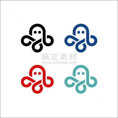 octopus logo kraken icon line art outline