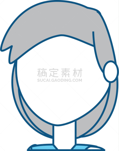 青年女人,卡通,商务,人,概念,肖像,图像,女人,性格,违约