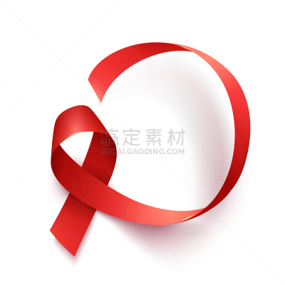 艾滋病警示丝带,世界艾滋病日,一个物体,符号,白昼,健康保健,红色,人,写实,生病