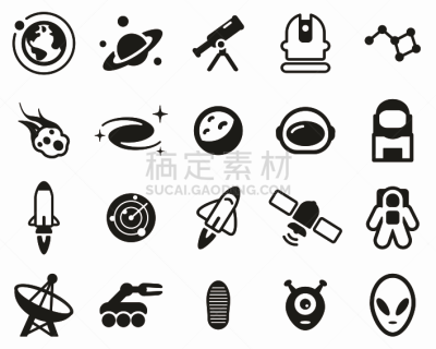 太空,计算机图标,巨大的,航天任务,黑白图片,旅途,线条,背景分离,简单,教会