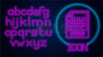 文档,PNG,霓虹灯,活页夹,传媒,字母,砖,字母表次序,下载,发光