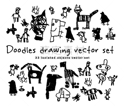 黑色,分离着色,乱画,组物体,儿童,婴儿,人,白色,画画,布置