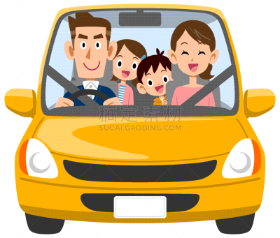 家庭,汽车,家用车,人,平坦的,图像,保险,交通方式,矢量,路
