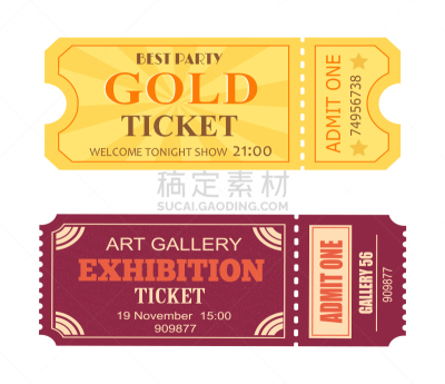 黄金,票,图标,画廊,事件,易接近性,模板,撕破的,休闲
