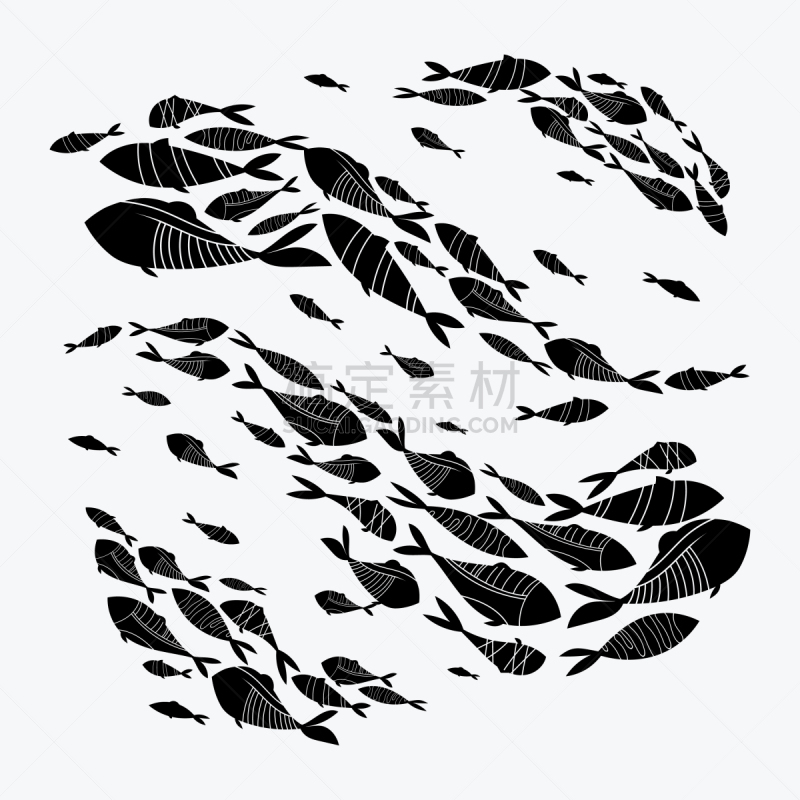 鱼类,海洋,大群动物,组物体,华丽的,环境,丰富,小的,动物,剪影