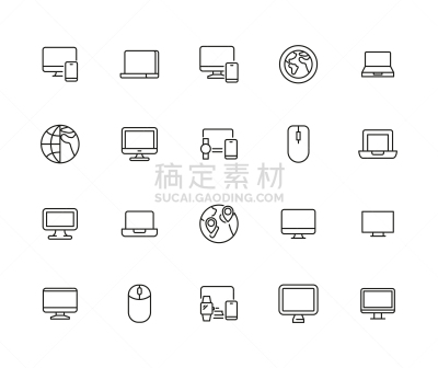 符号,建筑工地,线条,蜘蛛网,计算机,技术,细的,窗户,线图标,绘画插图