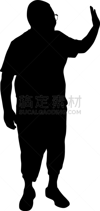 白色,男人,黑色,张开手臂,分离着色,衣服,职权,人,概念,举起手