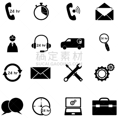 图标集,轮廓,计算机,数据,24,男人,图像,中心,矢量,服务