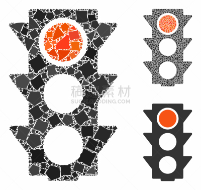 红绿灯,红色,镶嵌图案,计算机图标,风险,一个物体,交通,粗糙的,麻烦,构图