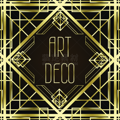 几何形状,art deco风格,绘画插图,矢量,式样,背景,化学元素周期表,20年代风格,聚会,复古