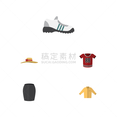 衣服,高雅,榕树,计算机图标,平坦的,魅力,红色,纺织品,布置