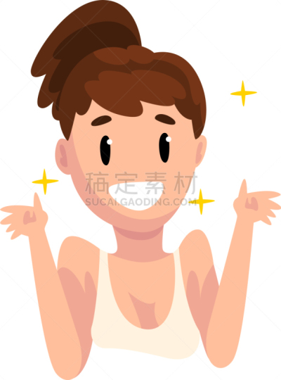 女孩,皮肤,透明,青年女人,幸福,卫生,干净,偏好,关爱,生病