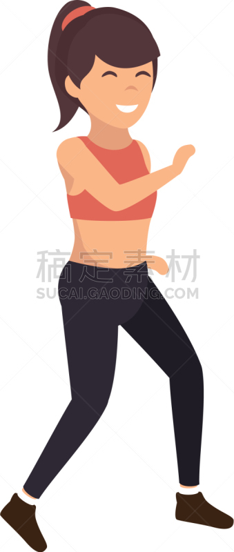 女人,性格,田径运动员,分离着色,人,概念,图像,成年的,矢量,锻炼