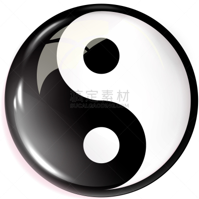 体积,阴阳符,图像,风水,分离着色,白色,亚洲,丰,平衡