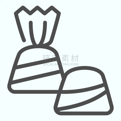 糖果,绘画插图,白色,轮廓,数字10,巧克力,矢量,移动应用程序,分离着色,设计