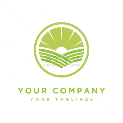 simple logo valley scenery