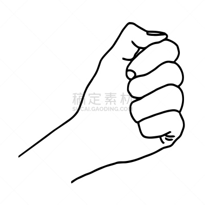 线条,体育团队,拳头,绘画插图,艺术,手,式样,白色背景,直的,相伴