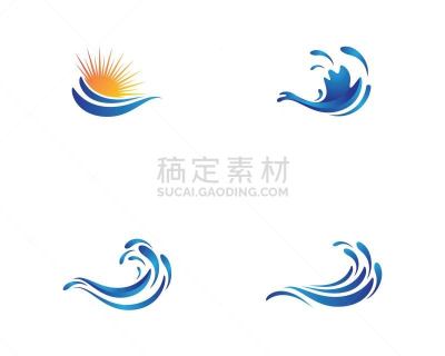 符号,矢量,计算机图标,波浪,运动,清新,华贵,风,肖像,现代
