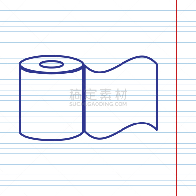 卫生纸,标志,蓝色,线图标,白色,红色,图像,卫生间,矢量,浴室