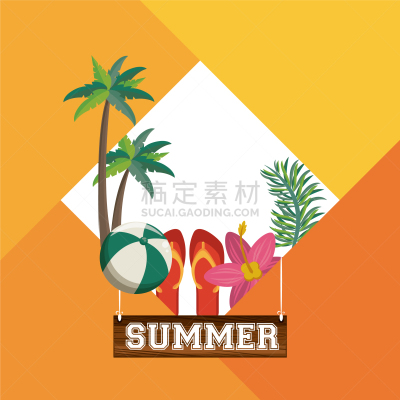 夏天,海滩,贺卡,壁纸,自然美,节日,动画片,度假,花