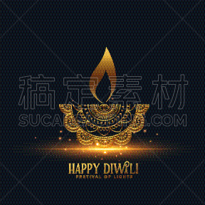 自然美,幸福,油灯盏,排灯节,金色,背景,拉克什米,传统,请柬,问候