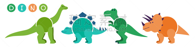 卡通,恐龙,霸王龙,性格,电子收费系统,可爱的,背景分离,英文字母t,橙色,已灭绝生物