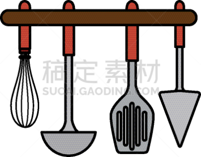 悬挂的,计算机图标,美味,厨房器具,概念,房屋,饮食,长柄勺,烹调用具,烹调