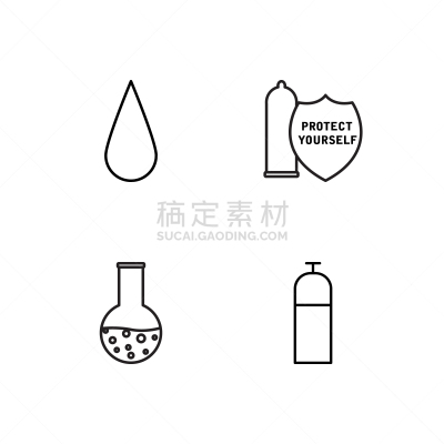 轮廓,健康保健,符号,极简构图,白色,红色,化学制品,布置,喷溅,保护