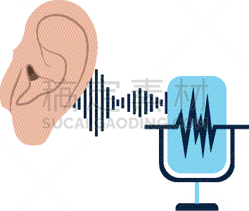 麦克风,人的耳朵,声波,人,Lobule,听障,频率,噪声,生病,感知