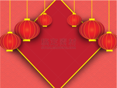 贺卡,灯笼,新年前夕,背景,红色,东方人,广告,传统,春节,中国灯笼