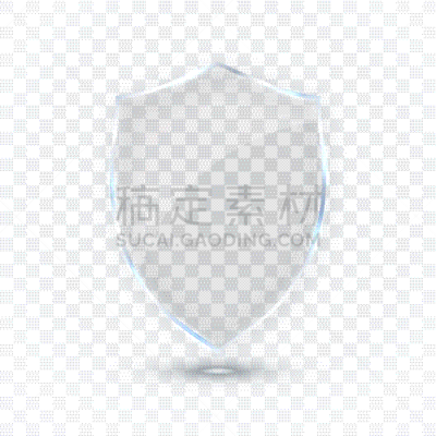 安全的,证章,盾,图标,透明,玻璃,分离着色,安全,闪亮的,空白的