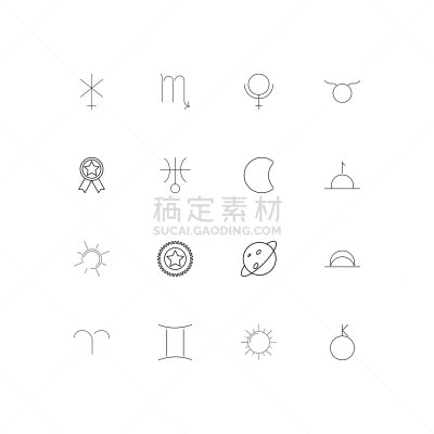 轮廓,直的,星座,计算机图标,白羊座,图像,矢量,天王星,行星,冥王星