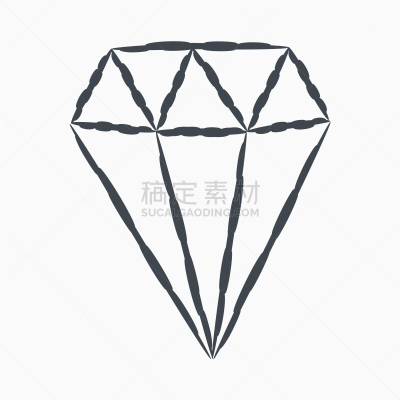 草图,标签,钻石,几何形状,华贵,模板,复古,绘制