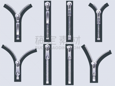 拉链,金属,开着的,纺织品,关闭的,裁缝,黑色,材料,金属质感,拉