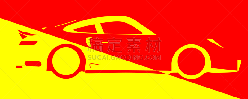 汽车,迅速,抽象,分离着色,红色,跑车,图像,阔口酒杯,无人,矢量