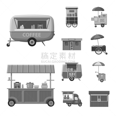 分离着色,建筑外部,市场,图标,一个物体,蔬菜,热,咖啡,食品,莫诺湖