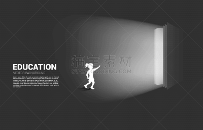 女孩,书,开着的,光,活力,专门技术,运动,背景分离,自由,建筑物门