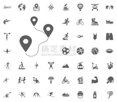 运动,绘画插图,计算机图标,矢量,箭术,橄榄球,球,网球运动,自行车,现代五项运动
