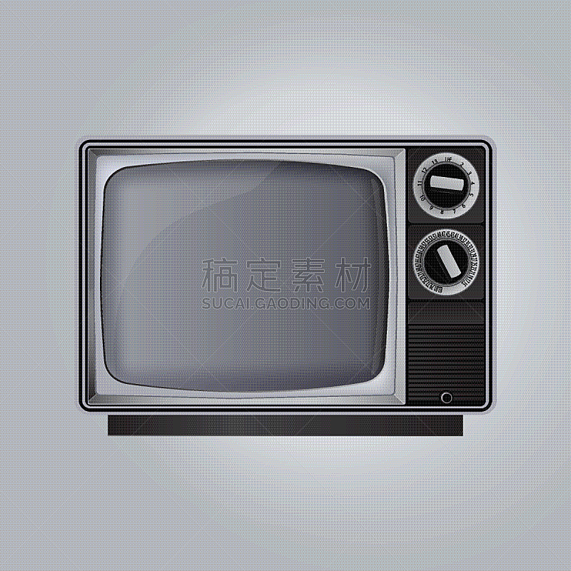 电视机,分离着色,古老的,灰色背景,黑白图片,传媒,空白的,沟通,传播