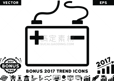 时髦的,2017年,平坦的,计算机图标,酸,白色背景,锂,图像,设计元素,奖励