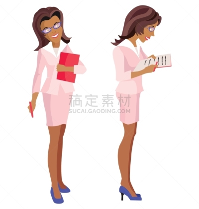 两个物体,评价者,男商人,女商人,套装,图像,女人,金融顾问,性格