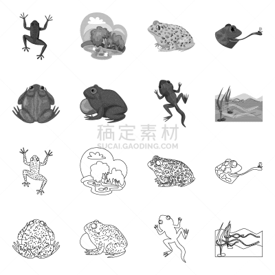 野生动物,藓沼,符号,式样,生物学,有毒物质,池塘,草,动物,牛蛙