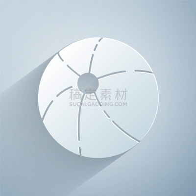 海滩充气球,绘画插图,矢量,灰色背景,图标,分离着色,横截面,高雅,纸